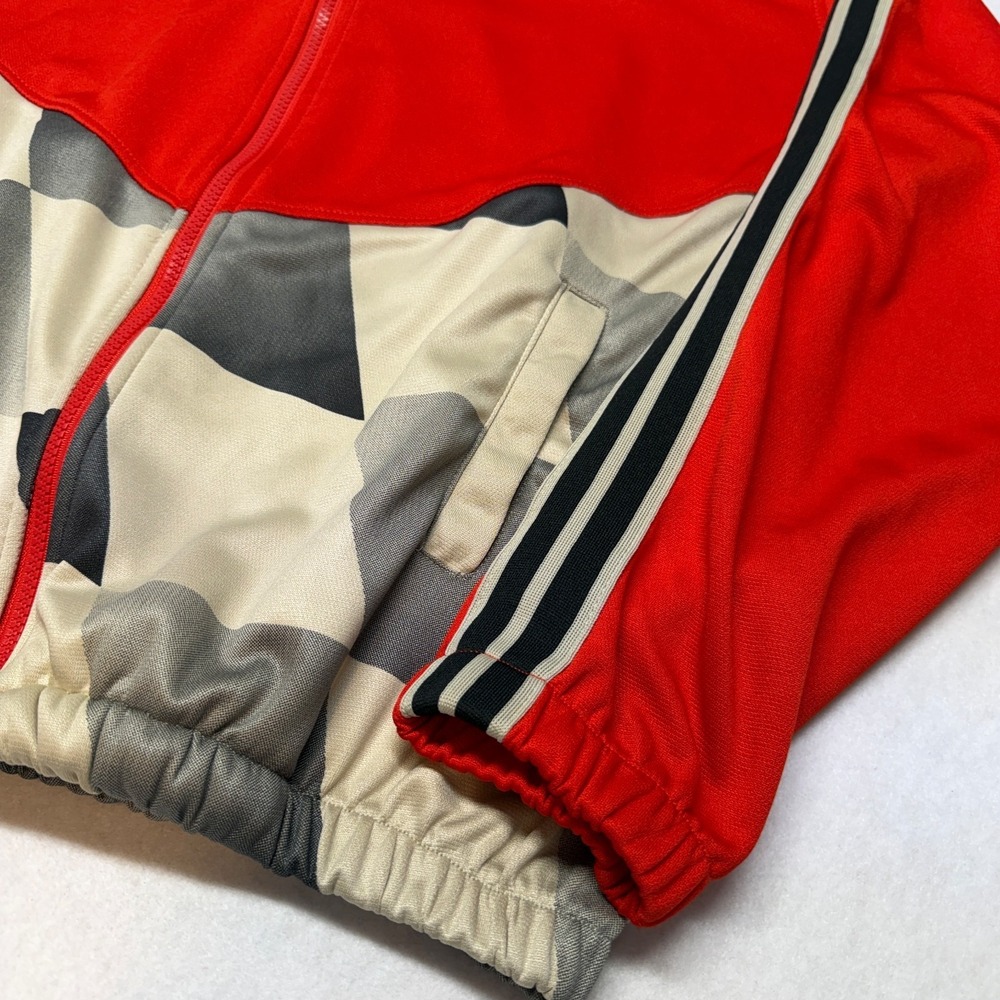 Jeff Staple Pigeon Racing Jacket Mens XL Red Embroidered Full Zip Checkered Flag - Picture 2 of 16